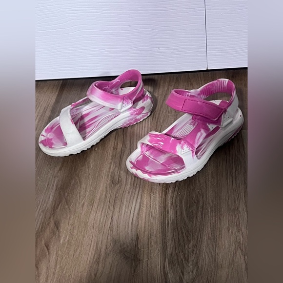 Teva Other - Girls Teva Pink and White Sport Sandals